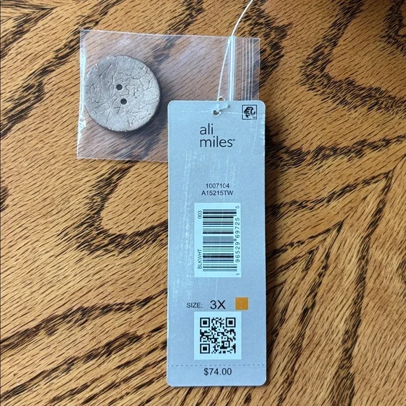 Ali Miles Black and White Striped Long Sleeve Top - Picture 6 of 8